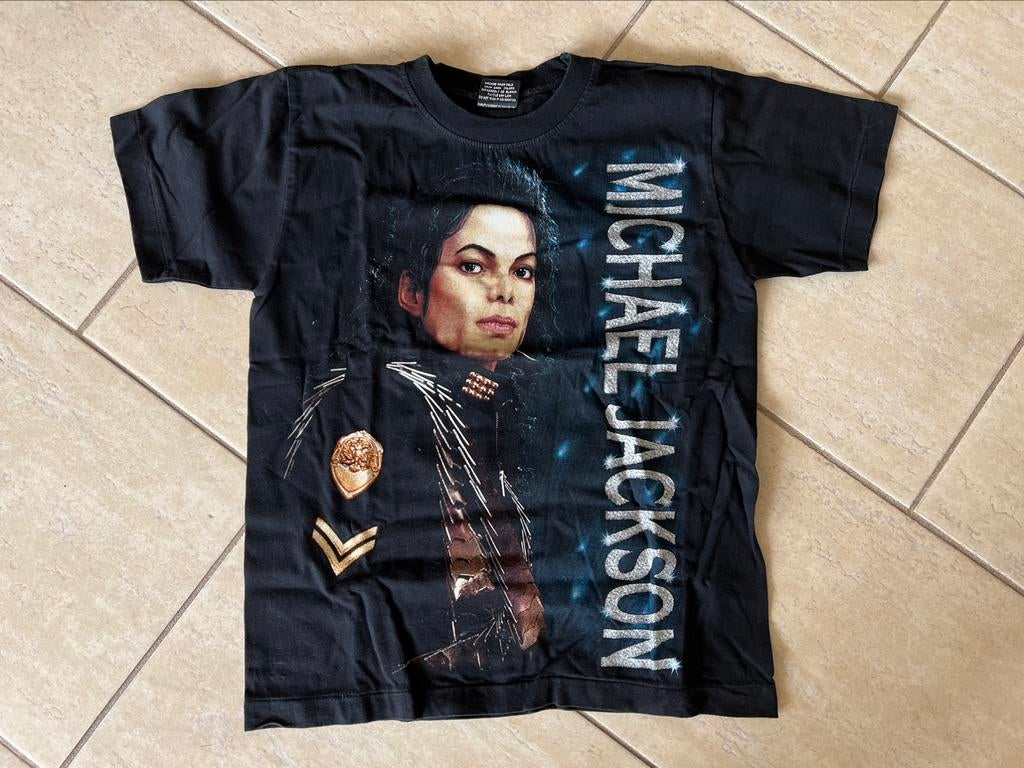 T-shirt met afbeelding Michael Jackson, voor- en achterkant, Kleding | Heren, Ophalen of Verzenden, Zo goed als nieuw, Maat 46 (S) of kleiner