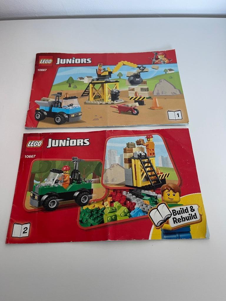 Lego 10666, 10667 junior bouwplaats en graafmachine, Ophalen of Verzenden, Gebruikt, Complete set, Lego