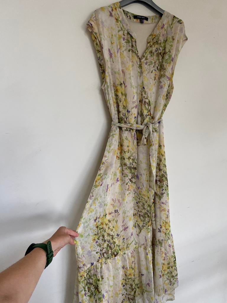 Jurk Marie mero, Kleding | Dames, Ophalen of Verzenden, Zo goed als nieuw, Maat 42/44 (L), Geel