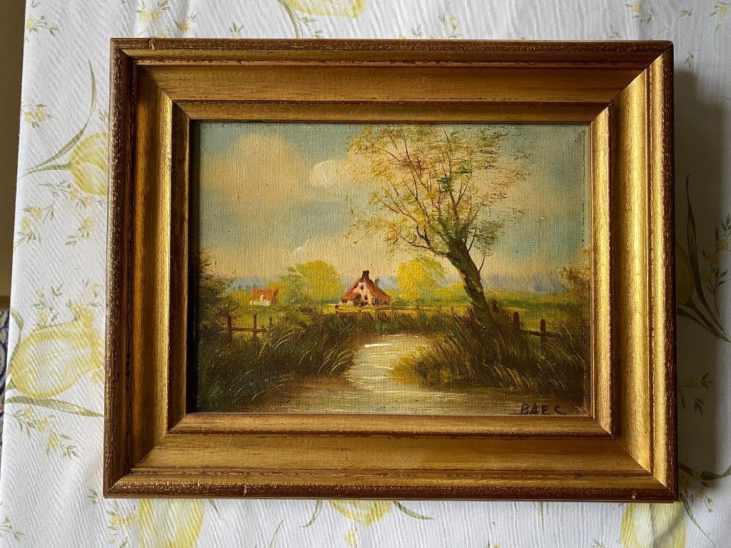 peinture signée BAES, Enlèvement ou Envoi