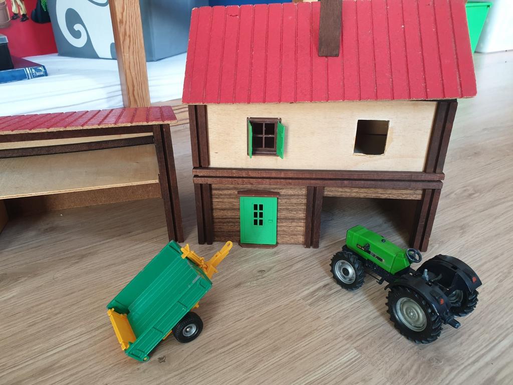 Houten boerderij, Kinderen en Baby's, Speelgoed | Houten speelgoed, Ophalen of Verzenden, Gebruikt