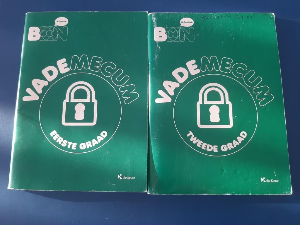 Vademecum boon a stroom eerste en tweede graad, Boeken, Schoolboeken, Ophalen of Verzenden, Gelezen