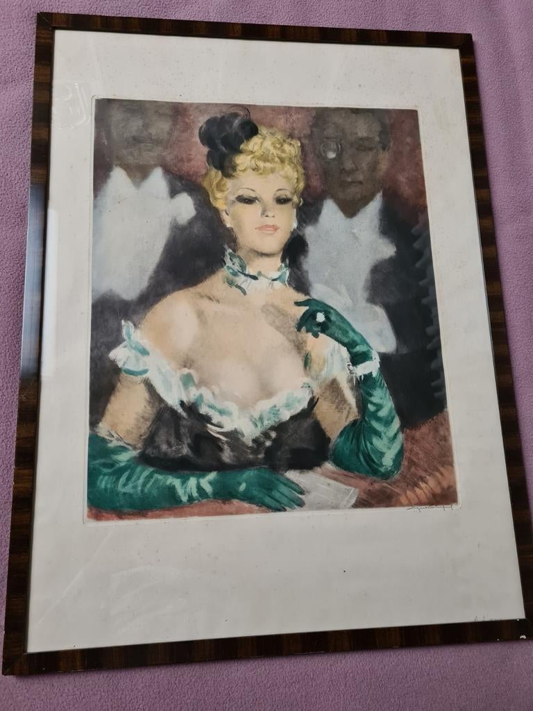 Gesigneerde litho, Antiek en Kunst, Ophalen