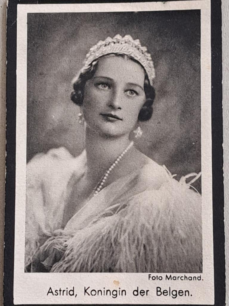Aandenken Koningin Astrid Hare Majesteit-Koningin Der Belgen, Ophalen, Kaart, Foto of Prent