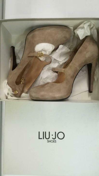 614A* LIU JO sublieme volledig lederen koffiepompen (39), Kleding | Dames, Schoenen, Ophalen of Verzenden, Pumps