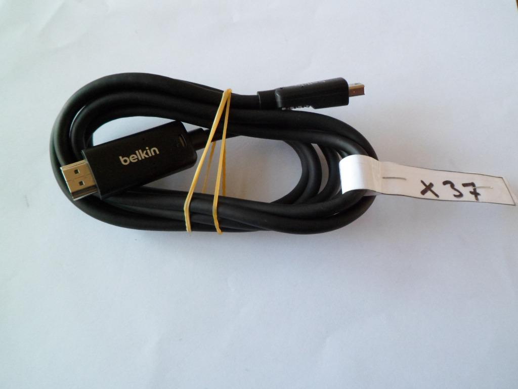 HDMI naar Mini Display Port L=1.8Meter, Belkin, zwart, Ophalen, Zo goed als nieuw