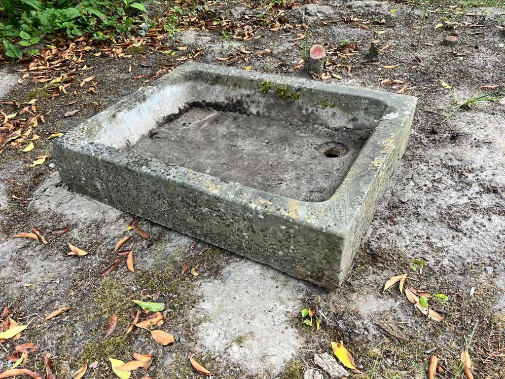 Oude arduinen wasbak / gootsteen / trog, Antiek en Kunst, Ophalen