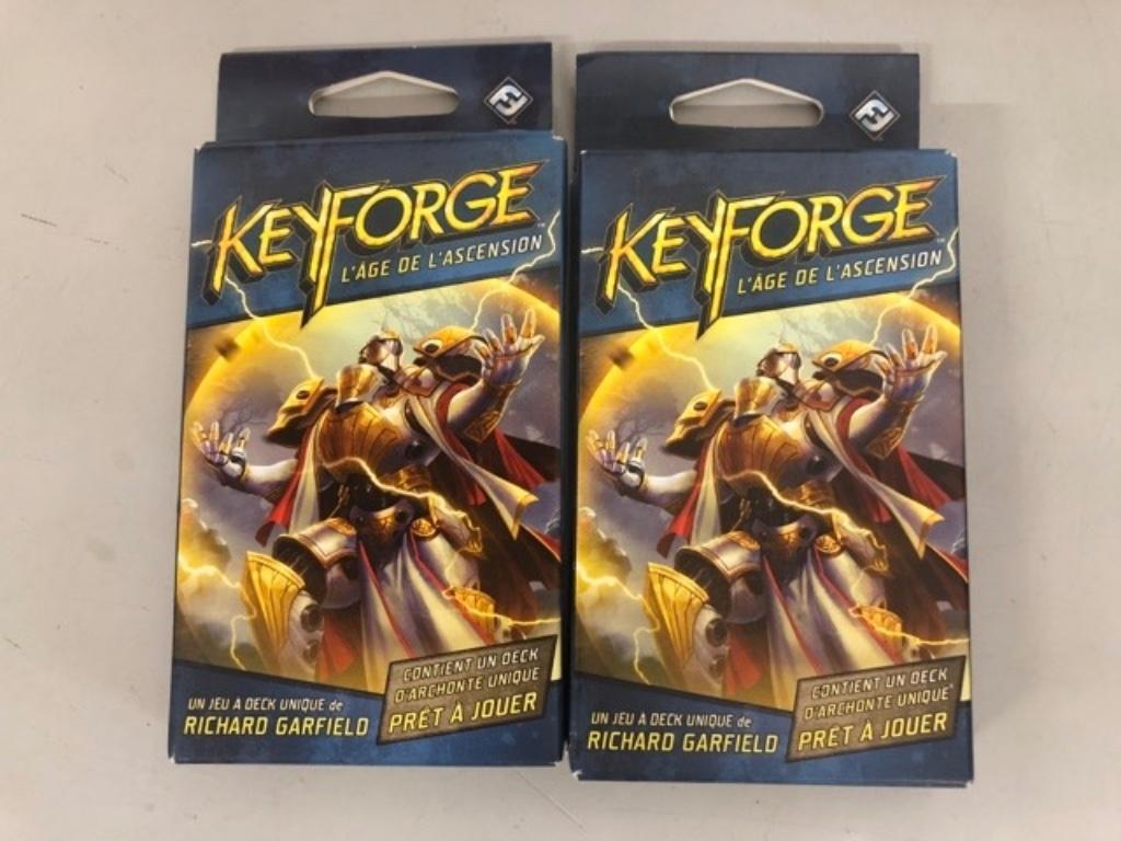 KEYFORGE : L'AGE DE L'ASCENSION - lot 2 decks NEUFS Garfield, Hobby en Vrije tijd, Ophalen