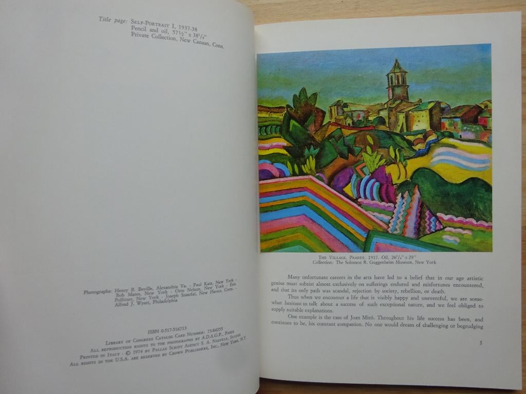 Miro, by Gaston Diehl, 1974 Crown Publishers, Peinture et dessin, Enlèvement ou Envoi, Gaston Diehl, Utilisé
