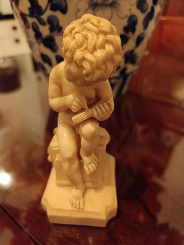 Marmer Vintage beeldje uit 1940, Antiek en Kunst, Kunst | Beelden en Houtsnijwerken, Ophalen