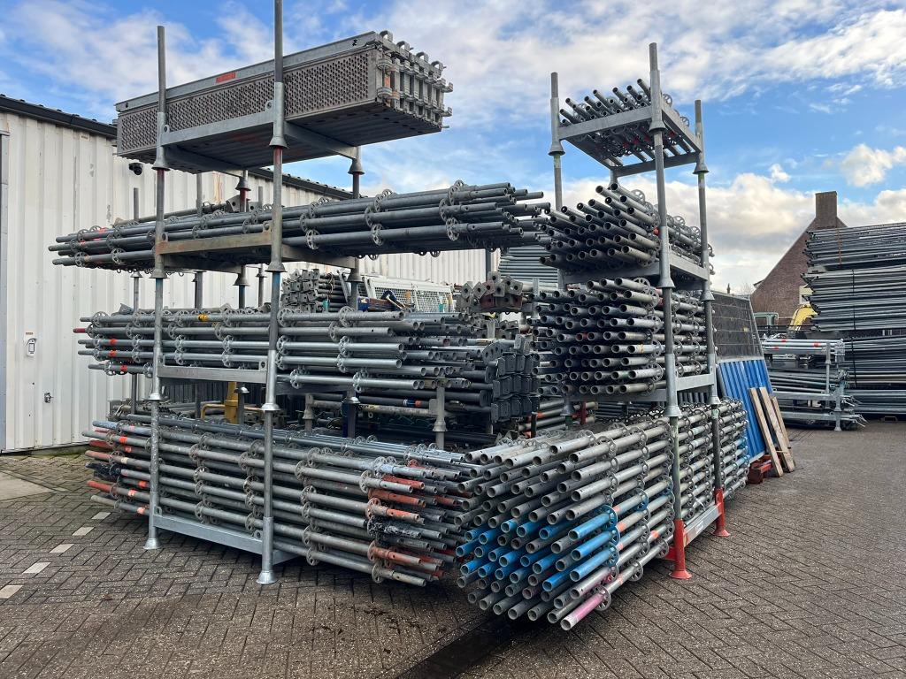 Layher Allround steigermateriaal gebruikt, Doe-het-zelf en Bouw, Steigers, Ophalen, Gebruikt, Gevelsteiger, 5 meter of hoger