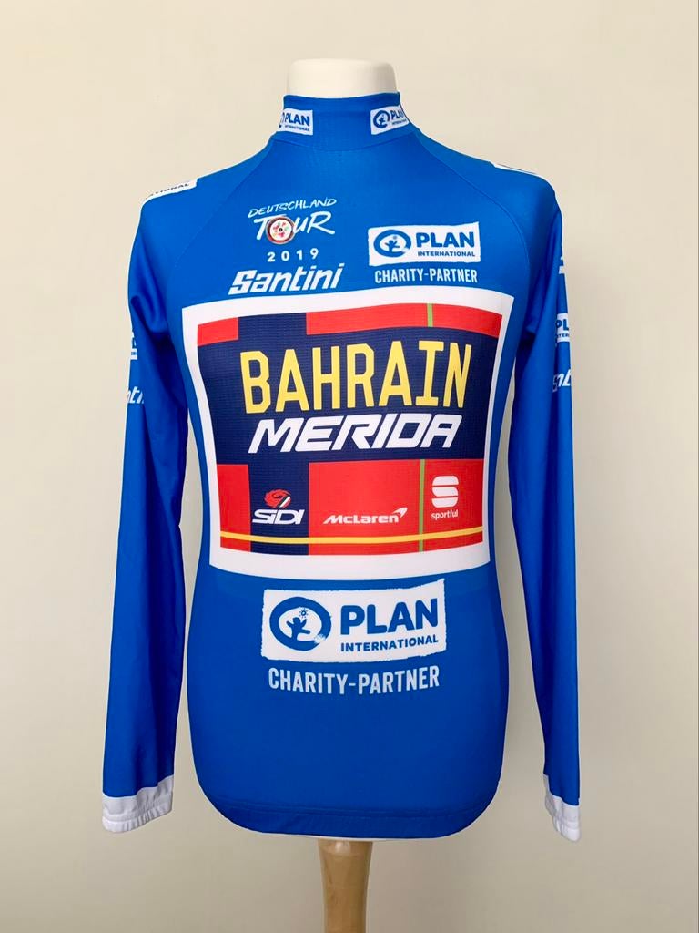 Bahrain Merida 2019 Deutschland Tour Mountains Jersey Nibali, Sports & Fitness, Enlèvement ou Envoi, Utilisé, Vêtements