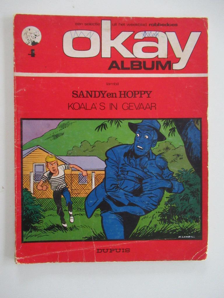 okay album...nr.4...sandy en hoppy.............1st, Livres, Enlèvement ou Envoi, Utilisé
