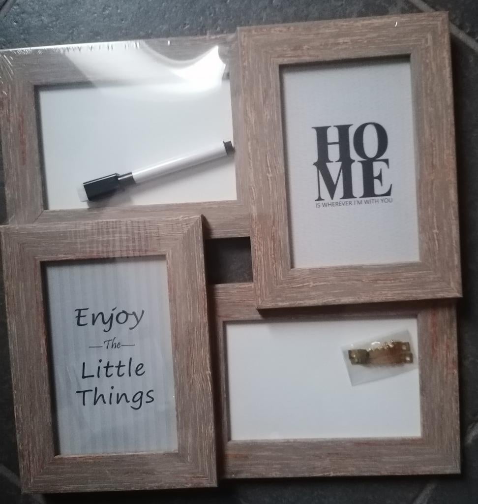 Nieuw fotolijst, met ook 2 vakjes om op te schrijven, Ophalen, Nieuw