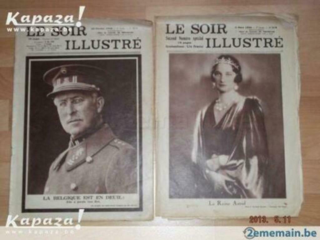 le soir illustré du 24/02/1934 et 3-03-1934, Enlèvement, Utilisé