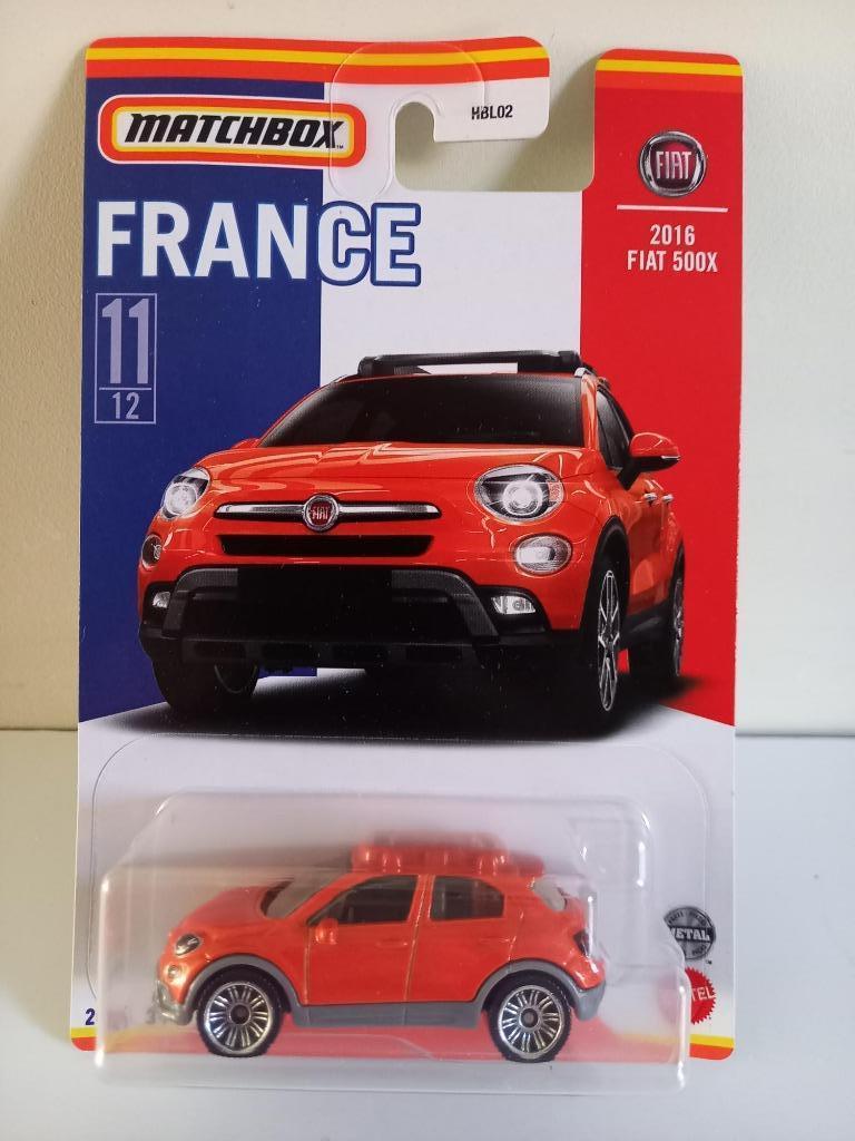 Matchbox Stars of France 2016 Fiat 500X (2021), Ophalen of Verzenden, Nieuw, Auto, Matchbox