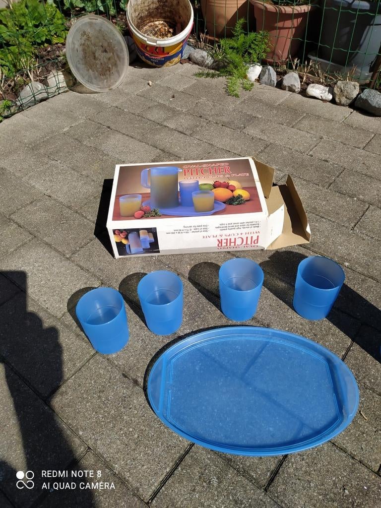 Nieuw plastieken drinkset van Quelle, 6-delig, Caravans en Kamperen, Ophalen of Verzenden, Zo goed als nieuw