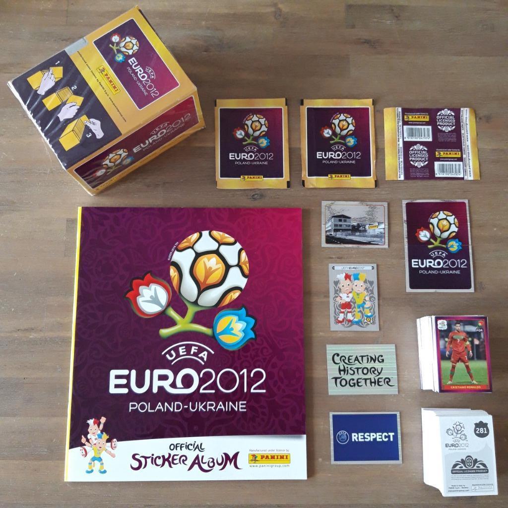 Panini EURO 2012 Volledige stickerset + album + stickerbox, Verzamelen, Ophalen of Verzenden, Nieuw, Poster, Plaatje of Sticker