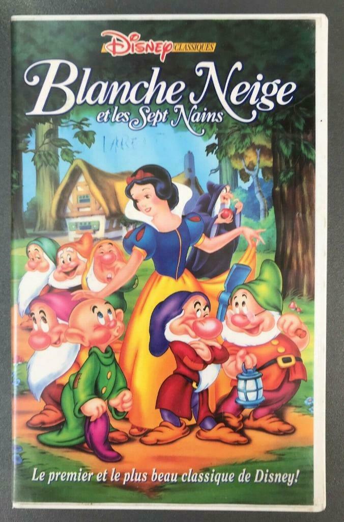 VHS Blanche Neige et les sept nains, CD & DVD, Tous les âges, Enlèvement ou Envoi, Utilisé, Dessin animé