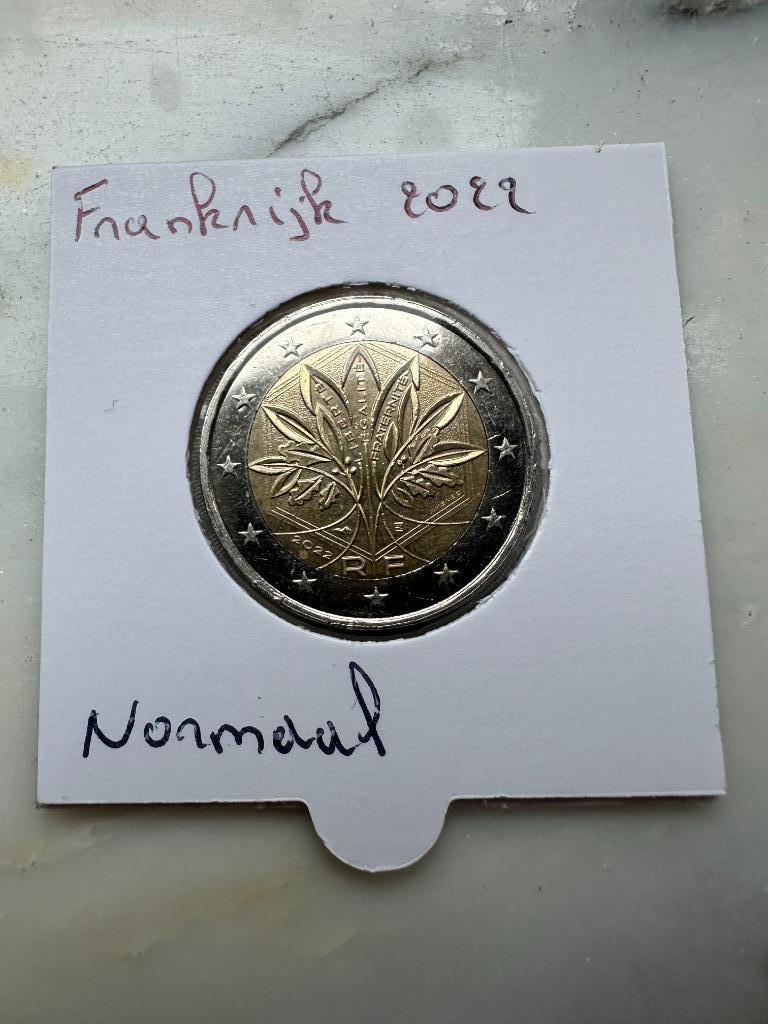 2€ Frankrijk 2022 NORMAAL, Ophalen of Verzenden, Frankrijk, 2 euro, Losse munt