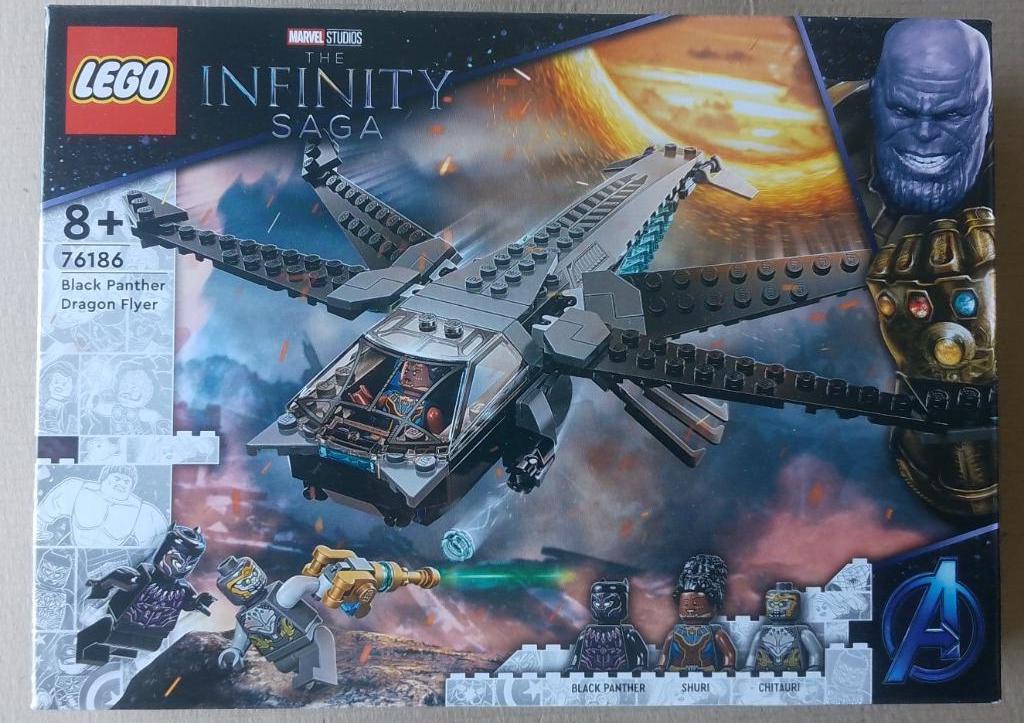 76186 Lego Disney Marvel Black Panther Dragon Flyer, Verzenden, Nieuw, Complete set, Lego