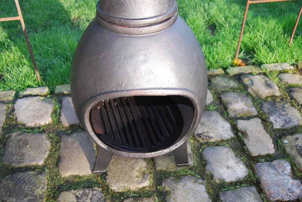 TERRASVERWARMER, GIETIJZEREN OPEN HAARD 1,22 m (vuurpot), Tuin en Terras, Ophalen, Nieuw