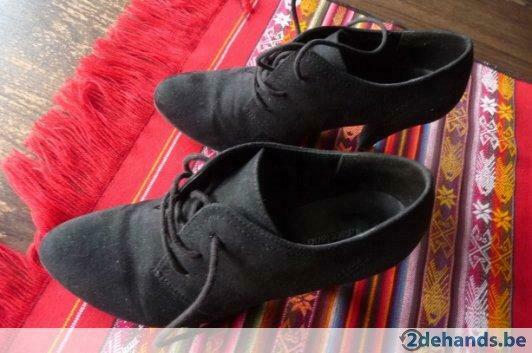 Enkel laarsjes zwart daim Graceland maat 37, Porté, Bottes hautes