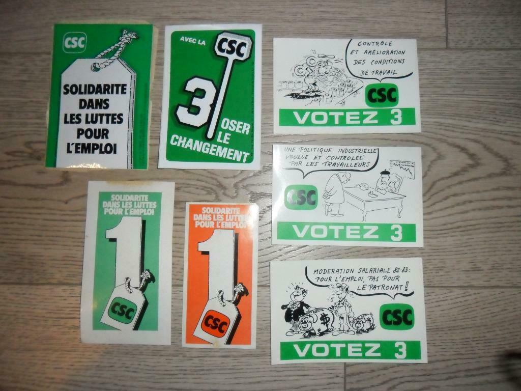 Anciens Autocollants CSC, Collections, Enlèvement ou Envoi, Utilisé, Société ou Association