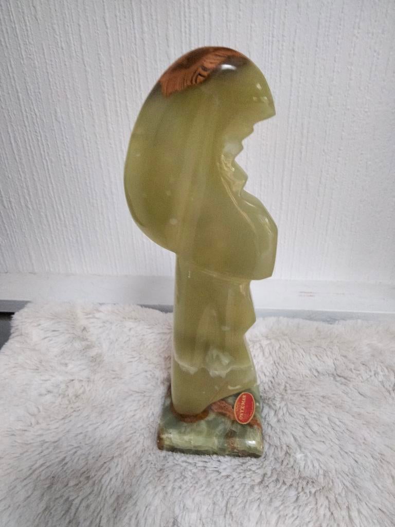 Beeldje  in onyx.heel mooi groen, Ophalen
