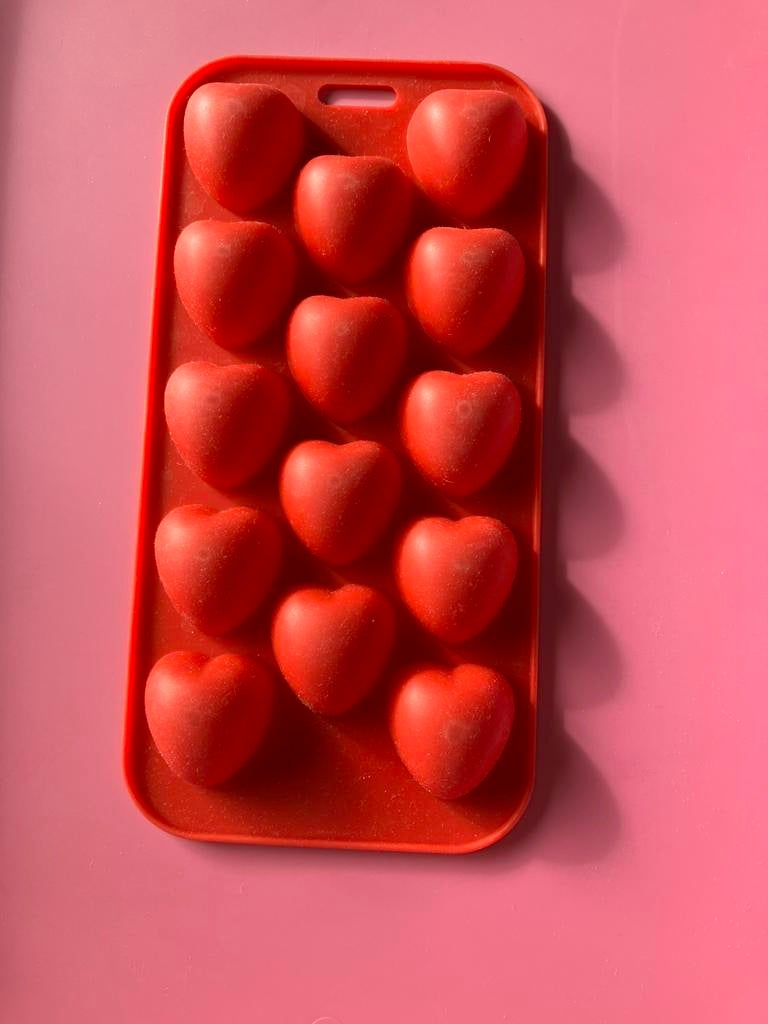 glaçons - Cœurs de Saint-Valentin - moule en silicone/rouge, Enlèvement ou Envoi, Neuf