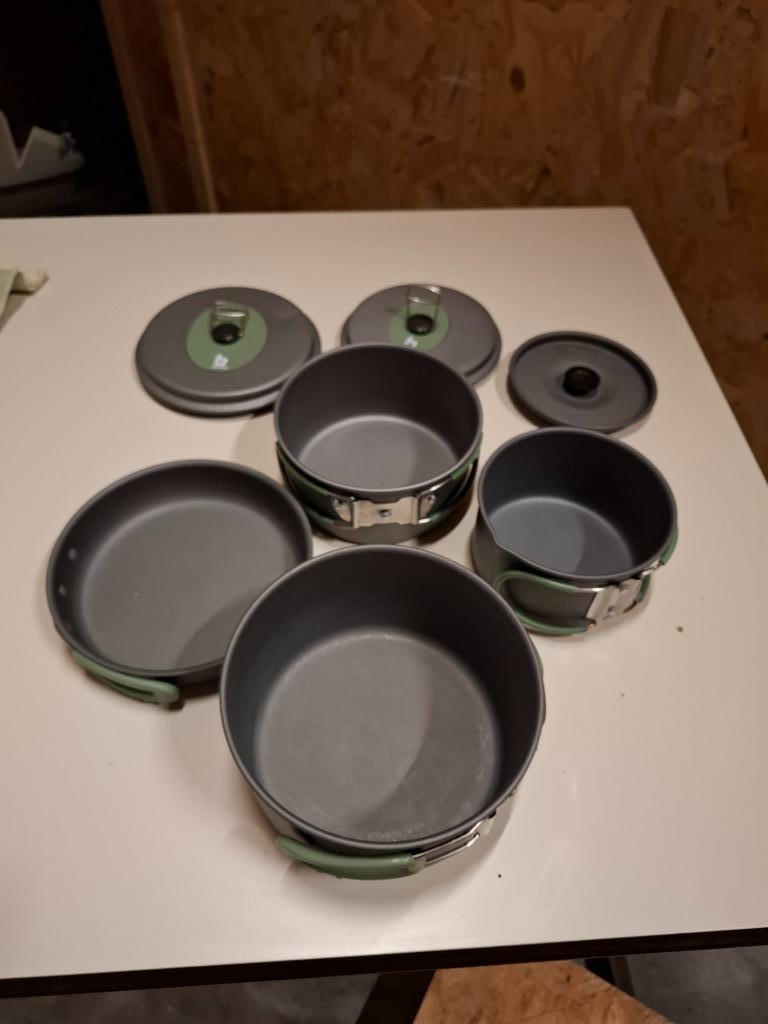 Bo-Camp pannenset 4 delig, Ophalen, Gebruikt