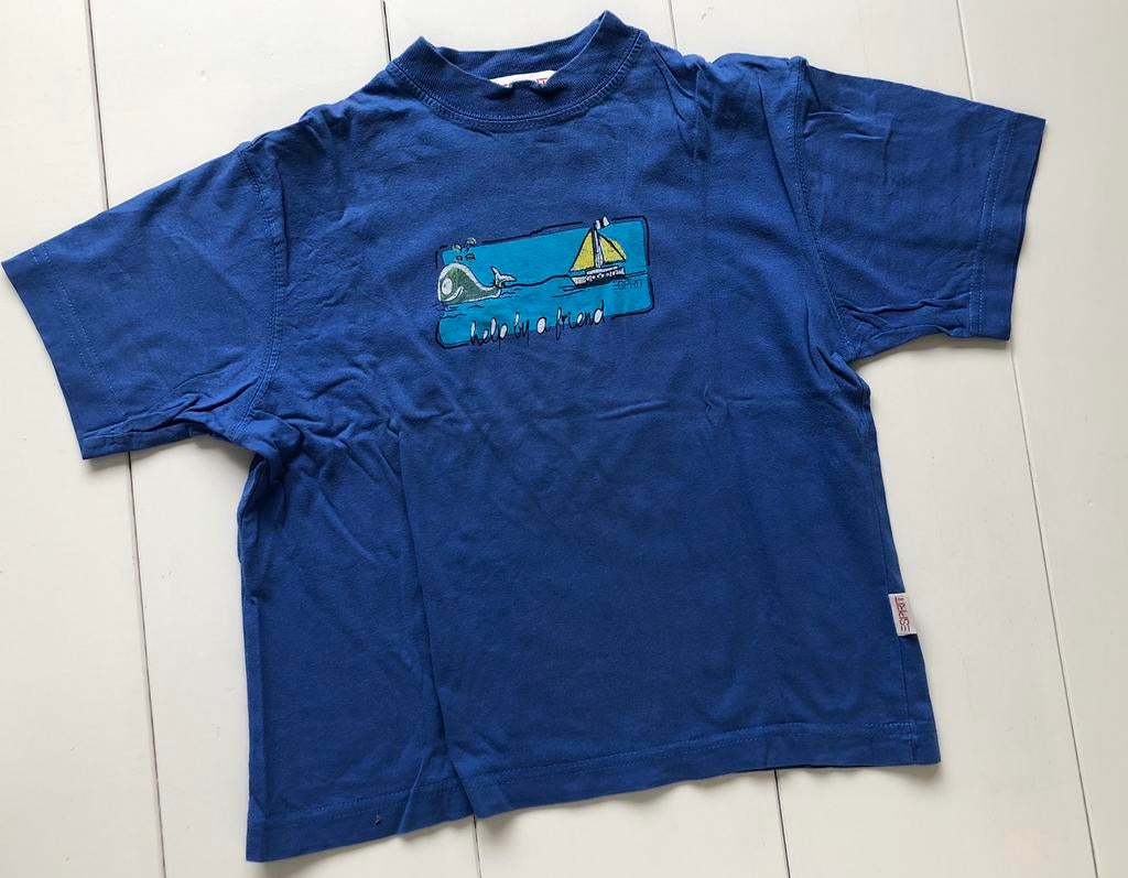 blauw t-shirt Esprit 92 98, Kinderen en Baby's, Gebruikt, Ophalen of Verzenden, Esprit, Shirt of Longsleeve
