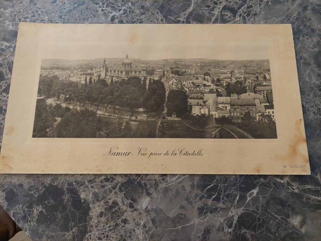 panorama année '30 vue prise de la citadelle Namur, Envoi, 1920 à 1940, Affranchie, Namur