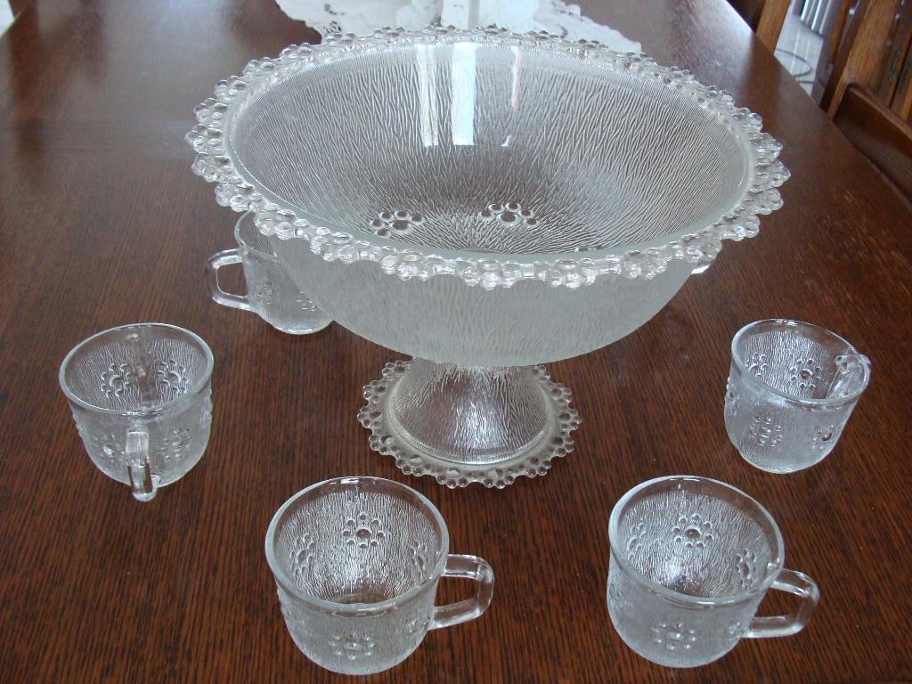 Service à Sangria 1 grand plat avec ses 6 tasses, vintage, Enlèvement