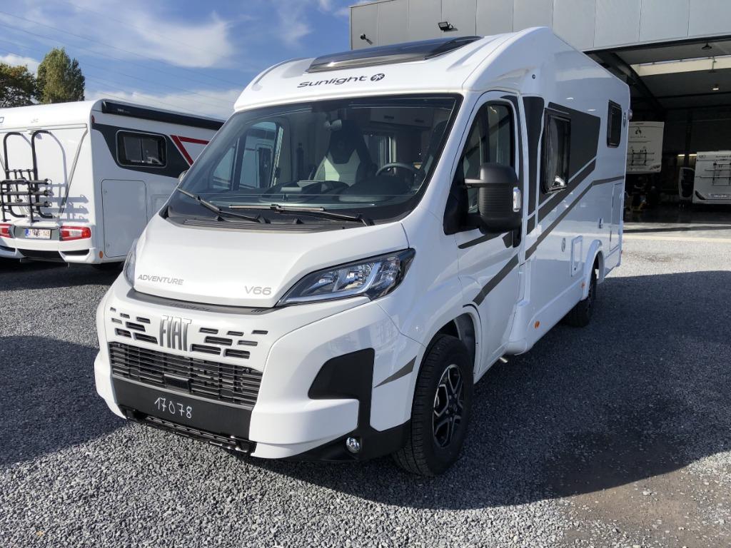 Sunlight V66 adventure automaat, Caravans en Kamperen, Automaat, Sunlight, Ringverwarming, Fiat