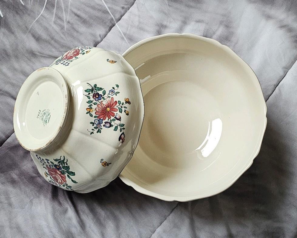 2 bols à soupe/salade Villeroy & Boch avec chiffre, Enlèvement ou Envoi