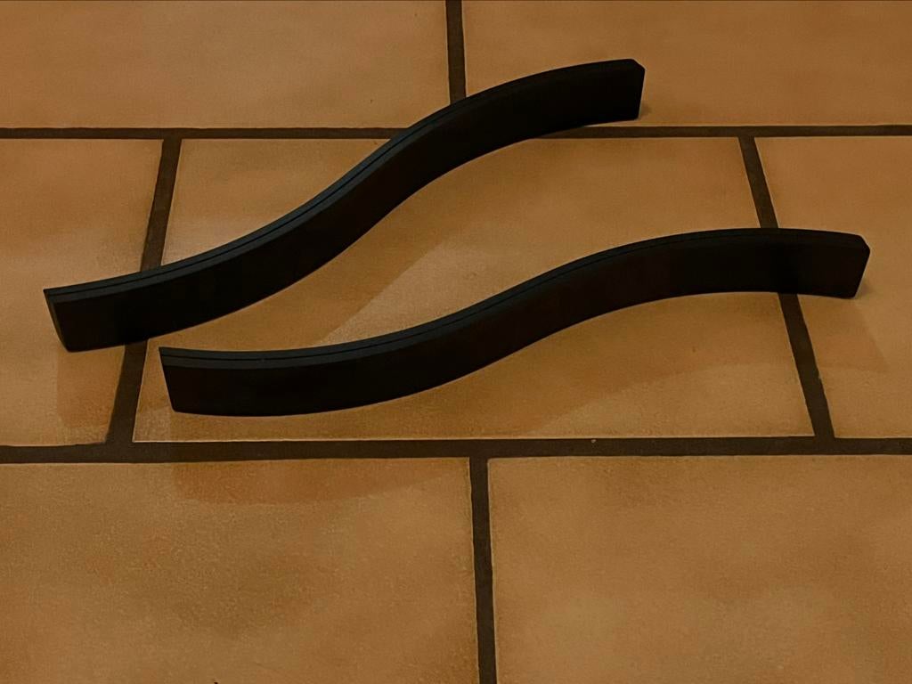 Lot 2 rails noirs en forme courbée pour glisser des photos, Enlèvement, Neuf