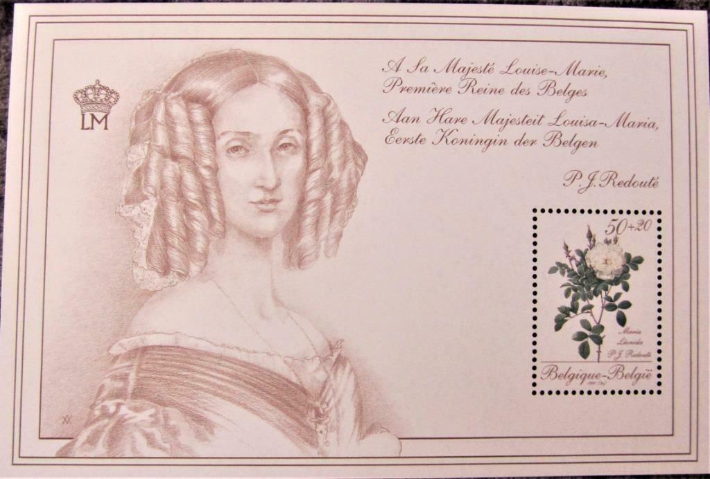 FDC BELGIË- KONINGIN LOUISE-MARIA **  BL. 66, Enlèvement ou Envoi, Non oblitéré, Dynastie