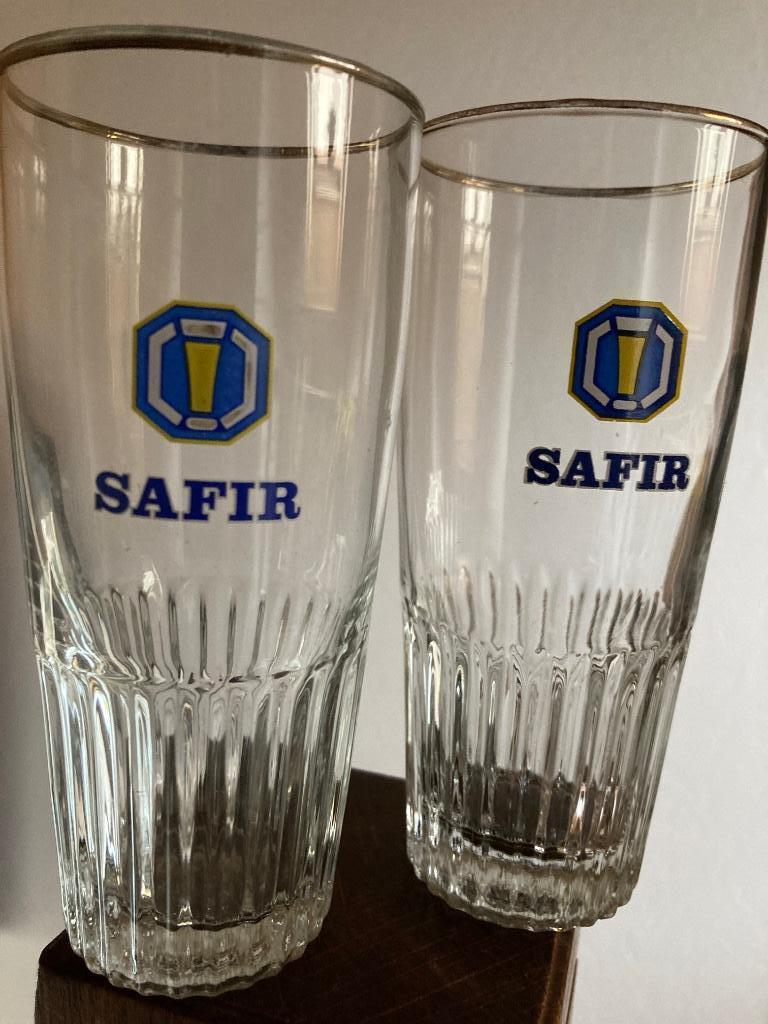 Glazen Safir Aalst, Ophalen of Verzenden, Zo goed als nieuw, Bierglas