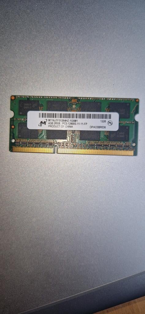 4GB DDR3-1600 MHz (PC3-12800) SO-DIMM, Computers en Software, RAM geheugen, Ophalen, DDR3