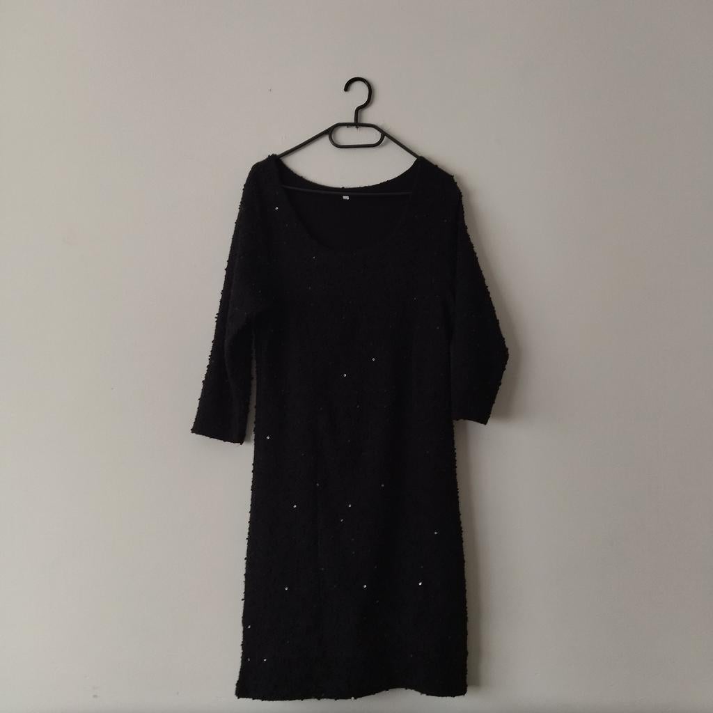 Kleine zwarte jurk. Voor de avond, Zwart, Maat 42/44 (L), Ophalen of Verzenden, Zo goed als nieuw