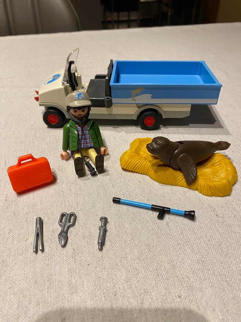 Playmobil Zeeleeuwen transport dierentuinauto (4464), Ophalen of Verzenden, Zo goed als nieuw