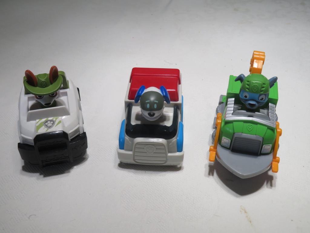 PAW Patrol Voertuigen met Tracker, Robo Dog & Rocky, Kinderen en Baby's, Ophalen of Verzenden, Zo goed als nieuw