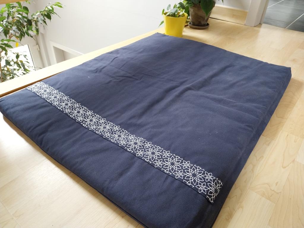Samarali Meditatiemat - 100% duurzaam katoen - 90x70x5 cm -, Sport en Fitness, Yoga en Pilates, Ophalen, Zo goed als nieuw, Yogamat