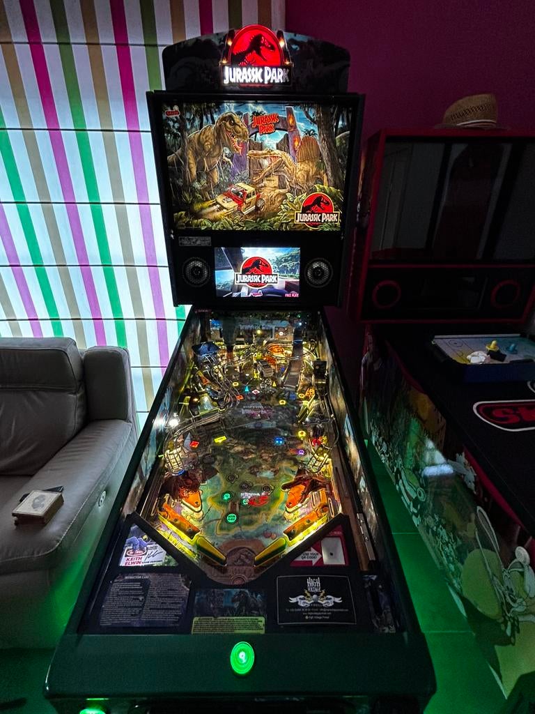 Flipper stern jurassic park ed limitee +topper HUO, Verzamelen, Automaten | Flipperkasten, Ophalen, Zo goed als nieuw, Stern