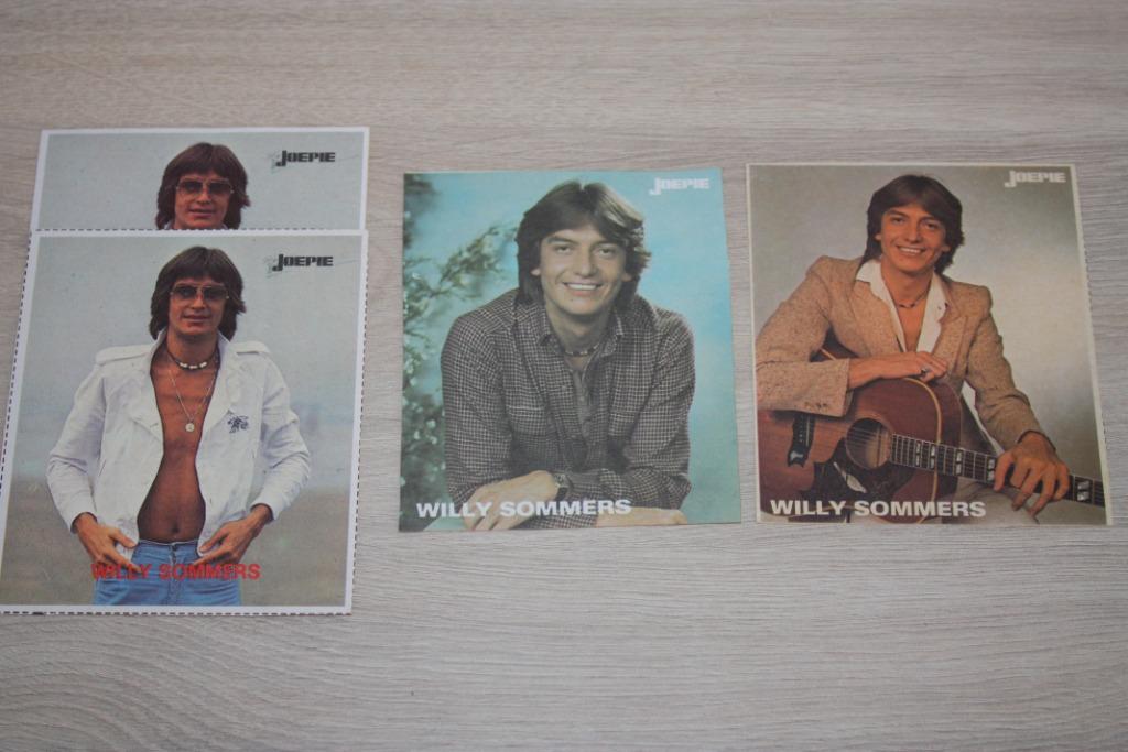 oude Joepie stickers ,Willy Sommers 3 verschillende +1dubbel, Verzamelen, Ophalen of Verzenden, Gebruikt, Film, Tv of Omroep
