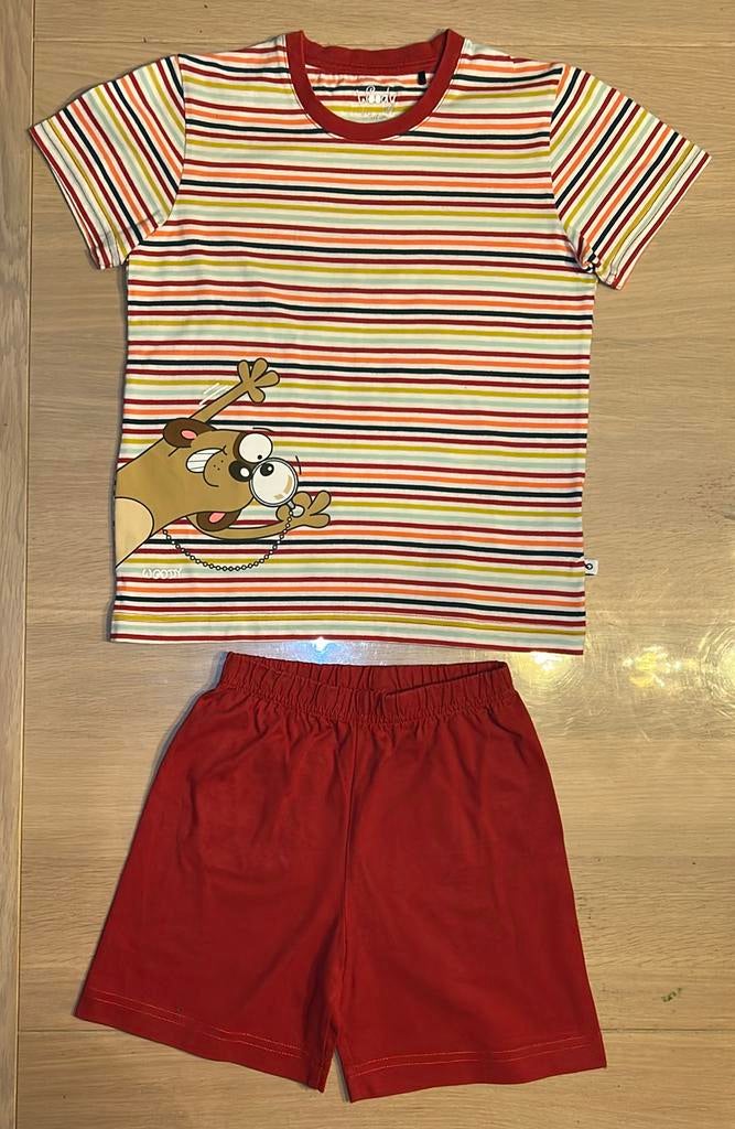 🐕 Woody pyjama maat 116, Kinderen en Baby's, Kinderkleding | Maat 116, Nacht- of Onderkleding, Ophalen of Verzenden, Zo goed als nieuw