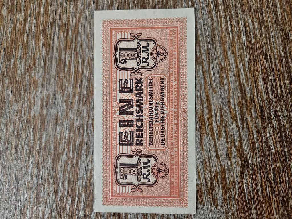 1 Reichsmark (Allemagne, Seconde Guerre mondiale) unique, Enlèvement ou Envoi, Allemagne, Billets en vrac