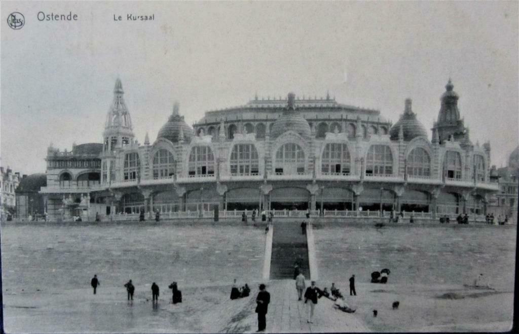 POSTKAART- OOSTENDE, HET KURSAAL  1909, Ophalen of Verzenden, Voor 1920, Gelopen, West-Vlaanderen