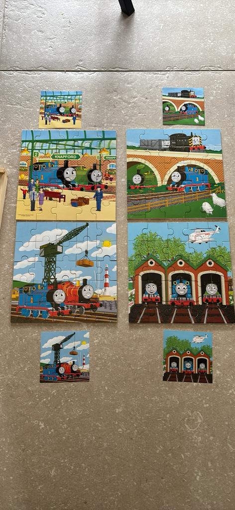 Thomas de trein 4 houten puzzels, Enlèvement, Comme neuf